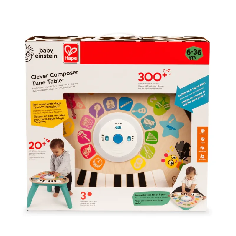 Baby Einstein Hape Clever Composer Tune Table Magic Touch Activity Toy Outlet