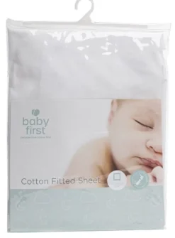 Baby First Portacot Fitted Sheet Navy Discount