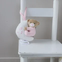 Babyco Moonbear Carillon Pullstring Musical Toy Pink Hot