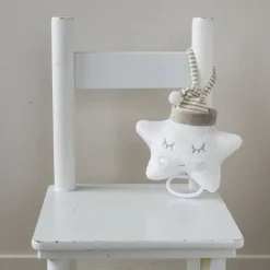 Babyco Star Carillon Pullstring Musical Toy White New