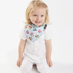 Mum 2 Mum bandana bib cupcakes teal Online