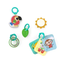 Bright Starts 4-in-1 Groovin’ Kicks Piano & Drum Kick Gym Tropical Safari Hot