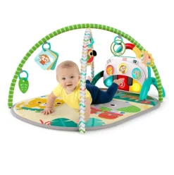 Bright Starts 4-in-1 Groovin’ Kicks Piano & Drum Kick Gym Tropical Safari Hot