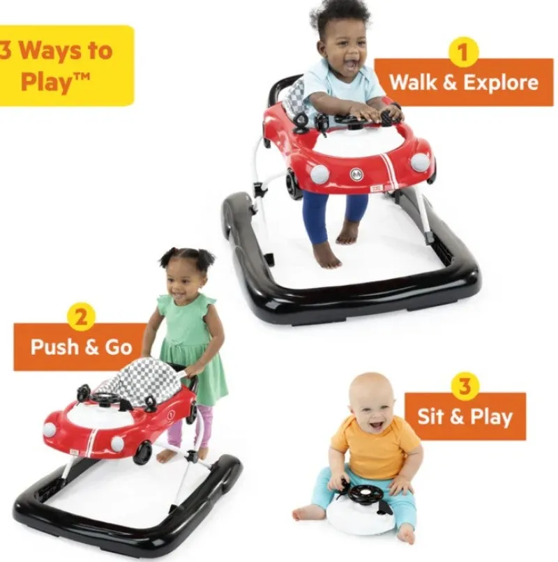 Bright Starts Little Speedster 3-in-1 Walker Red Racer Discount