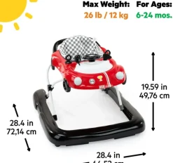 Bright Starts Little Speedster 3-in-1 Walker Red Racer Discount