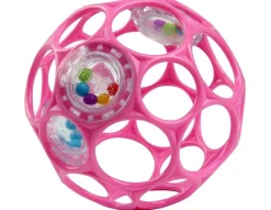 Oball Bright Starts Classic Easy-Grasp Toy Pink Hot