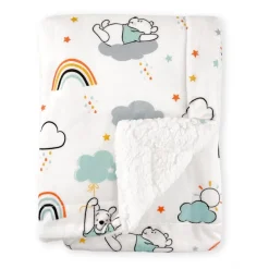 Winnie the Pooh Bubba Blue Reverse Fleece Cuddle Blanket Best
