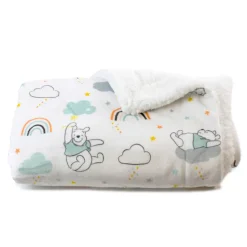 Winnie the Pooh Bubba Blue Reverse Fleece Cuddle Blanket Best