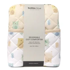 Bubba Blue Woodland Bear Reversible Cot Comforter Best