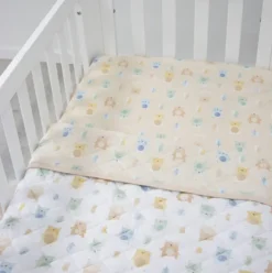 Bubba Blue Woodland Bear Reversible Cot Comforter Best