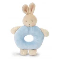 Bunnies by the Bay Bunny Ring Rattle- Blue Outlet
