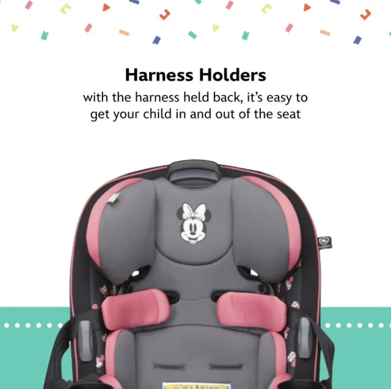 Disney Baby Grow and Go All-in-One Convertible Car Seat Minnie Charm Fashion