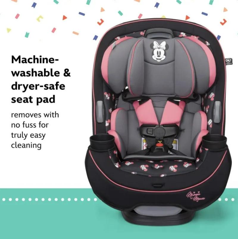 Disney Baby Grow and Go All-in-One Convertible Car Seat Minnie Charm Fashion