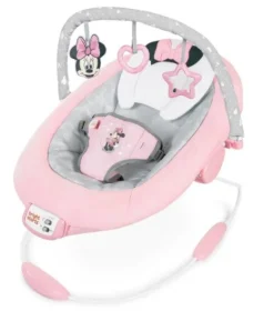 Disney Baby Minnie Mouse Rosy Skies Vibrating Bouncer Outlet