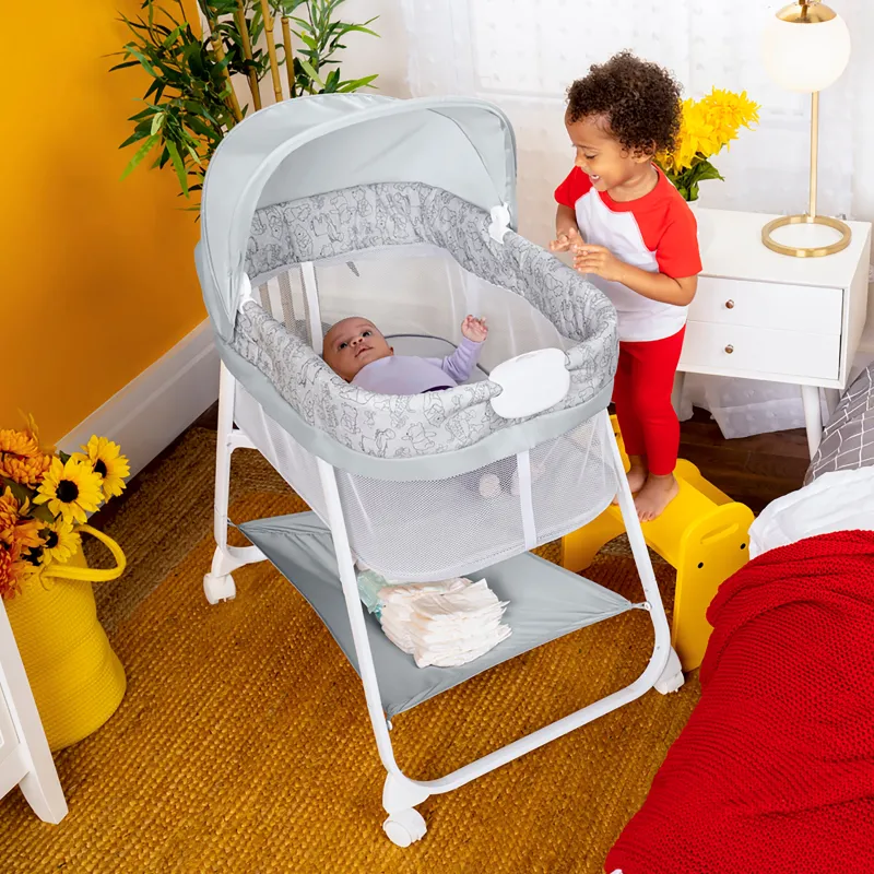 Winnie the Pooh Disney Baby Slumber Party Bassinet New