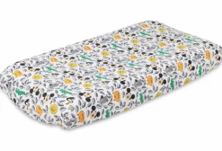Disney Baby Disney Mickey Doodle Zoo 2-Pack Bassinet Sheets Fashion
