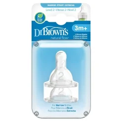 Dr Browns Dr Brown's Level 2 Narrow Neck Teats 2-Pack Outlet