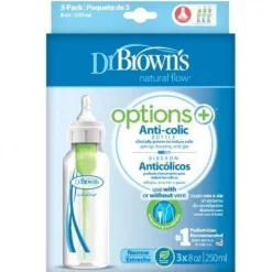 Dr Browns Dr Brown’s 250ml Narrow Neck Options+ Feeding Bottle 3-Pack Best