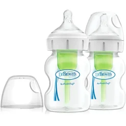 Dr Browns Dr Brown's Options+ Wide Neck Feeding Bottle with Level 1 Teat 150ml 2-Pack Sale