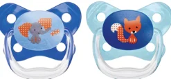 Dr Browns Dr Brown's PreVent Contoured Pacifier 2-Pack 6-12m - Assorted Colours Best