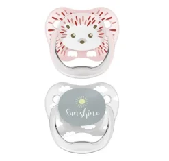 Dr Browns Dr Brown's Prevent Printed Shield Pacifier 2-Pack 0-6m Girl - Assorted Colours New