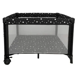 Edinburgh black stars portable cot Discount