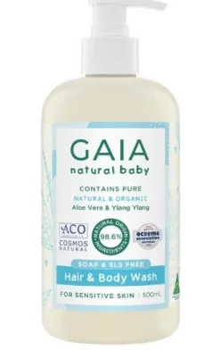 Gaia Natural Baby Hair & Body Wash 500ml Clearance