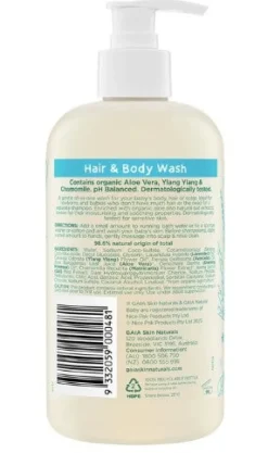 Gaia Natural Baby Hair & Body Wash 500ml Clearance