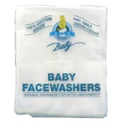 Blue Bunny gauze face washers 3 pk Sale