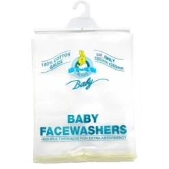 Blue Bunny gauze face washers 6pk Discount