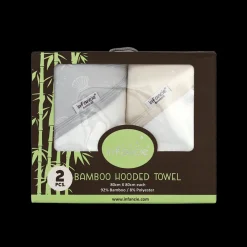 infancie Bamboo Hooded Towel 2-Pack Grey/Sand Hot