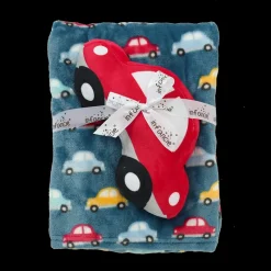 infancie Printed Flannel Blanket with Toy Car New