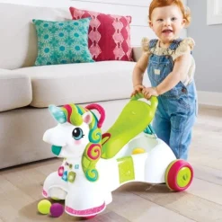 Infantino Smilin' Shimmer 3-in-1 Sit, Walk and Ride Unicorn Clearance
