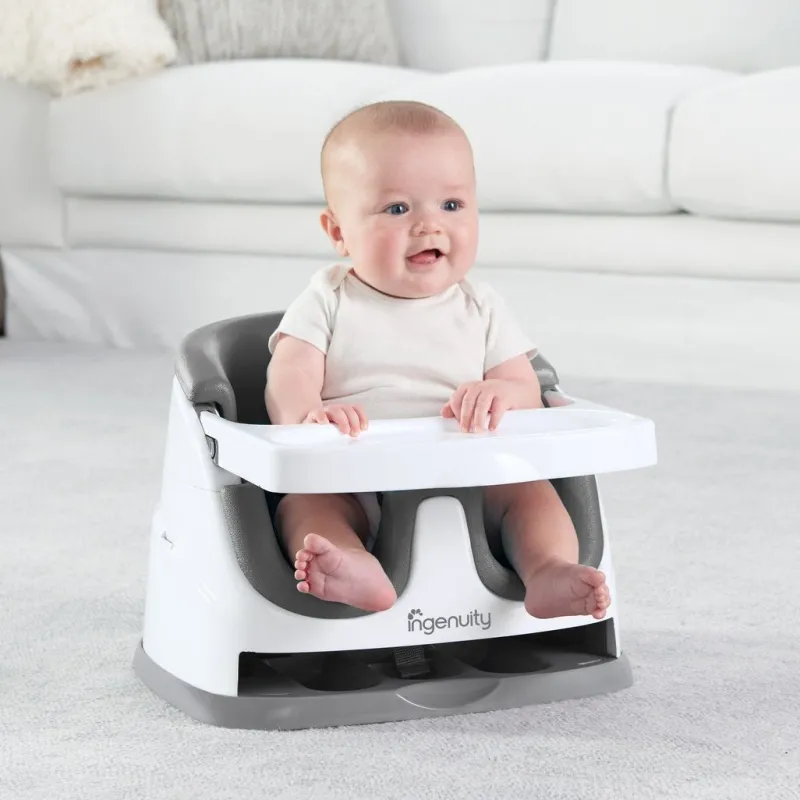 Ingenuity Baby Base 2-in-1 Seat Slate Grey Fashion