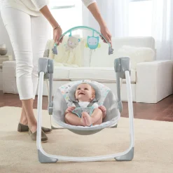 Ingenuity Comfort-2-Go Portable Swing Fanciful Forest New