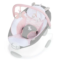 Ingenuity Flora the Unicorn Cradling Bouncer Fashion