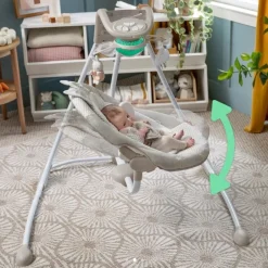 Ingenuity InLighten Cradling Swing Twinkle Tails Online