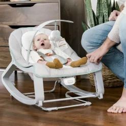 Ingenuity Keep Cozy 3-in-1 Grow With Me Bounce and Rock Seat Weaver New