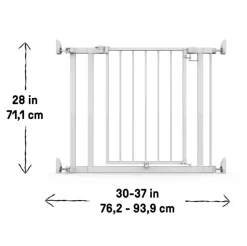 Ingenuity The Doorway 37W Series Baby Gate with Quad-Cam Lock White Clearance