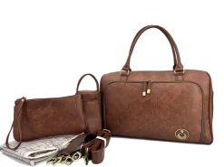 Isoki Double Zip Satchel Redwood Sale