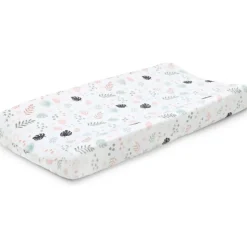 Little Haven Botantical Leaf Velour Changing Pad Cover New