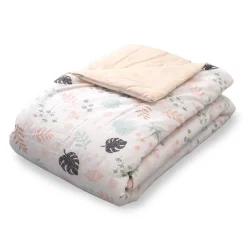 Little Haven Cot Quilt Botanical Leaf Fashion