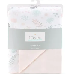Little Haven Cot Quilt Botanical Leaf Fashion
