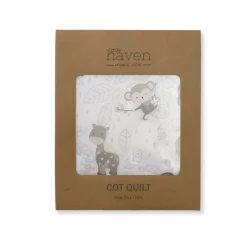 Little Haven Organic Cotton Cot Quilt Jungle Sale