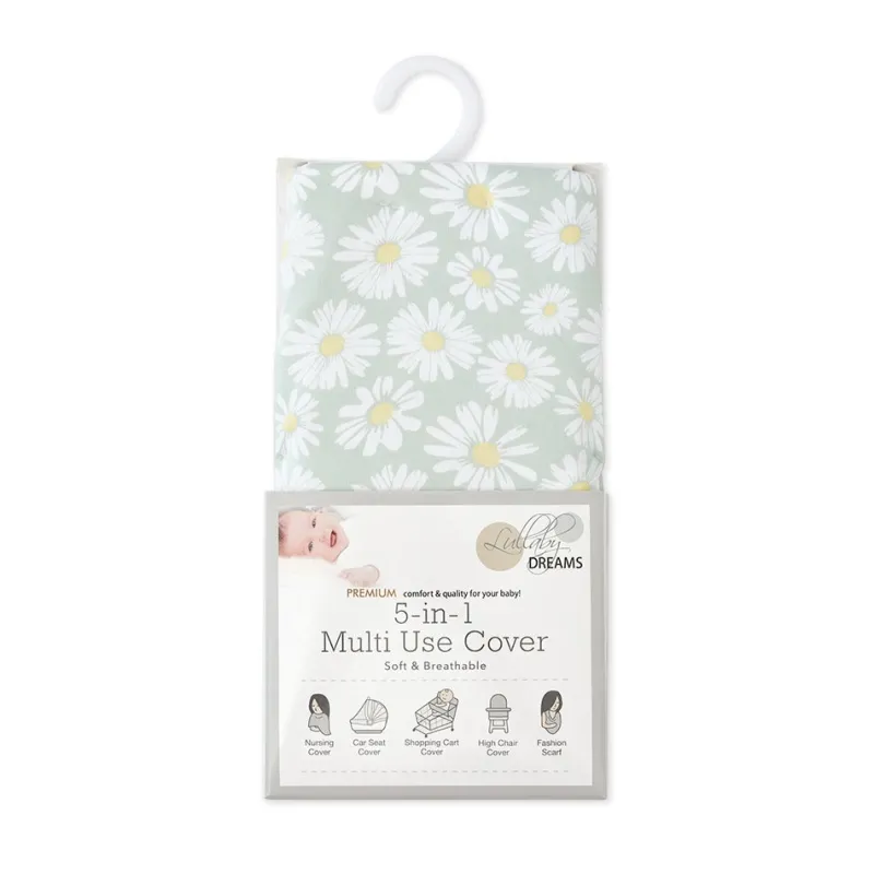 Lullaby Dreams Lullaby Dream 5-in-1 Multi Use Cover Flowers New