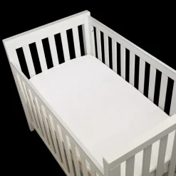 Lullaby Dreams 100% Cotton Cot Fitted Sheet 2-Pack White Fashion