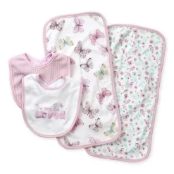 Lullaby Dreams Bib & Burp 4-Piece Set I'm So Loved New