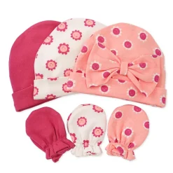Lullaby Dreams Cindy 3 Beanies & 3 Mittens Set Sale