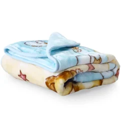 Lullaby Dreams Heavyweight Mink Cot Blanket Bears Blue Online