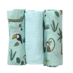 Lullaby Dreams Muslin Cloth 3-Pack Boy Sale